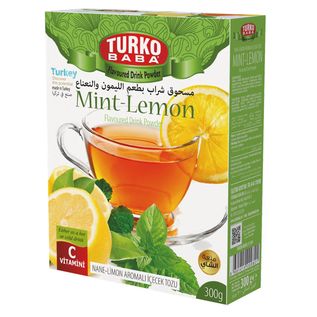 Turko Baba Turecký instantní ovocný nápoj - Máta, Citron 300 g - Koupit ...