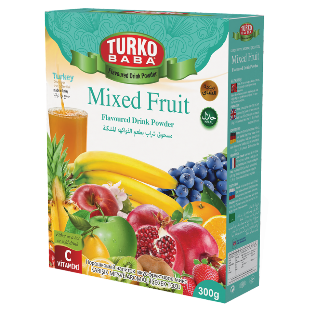 Turko Baba Turecký instantní ovocný nápoj - Mix ovoce 300 g - Turko ...