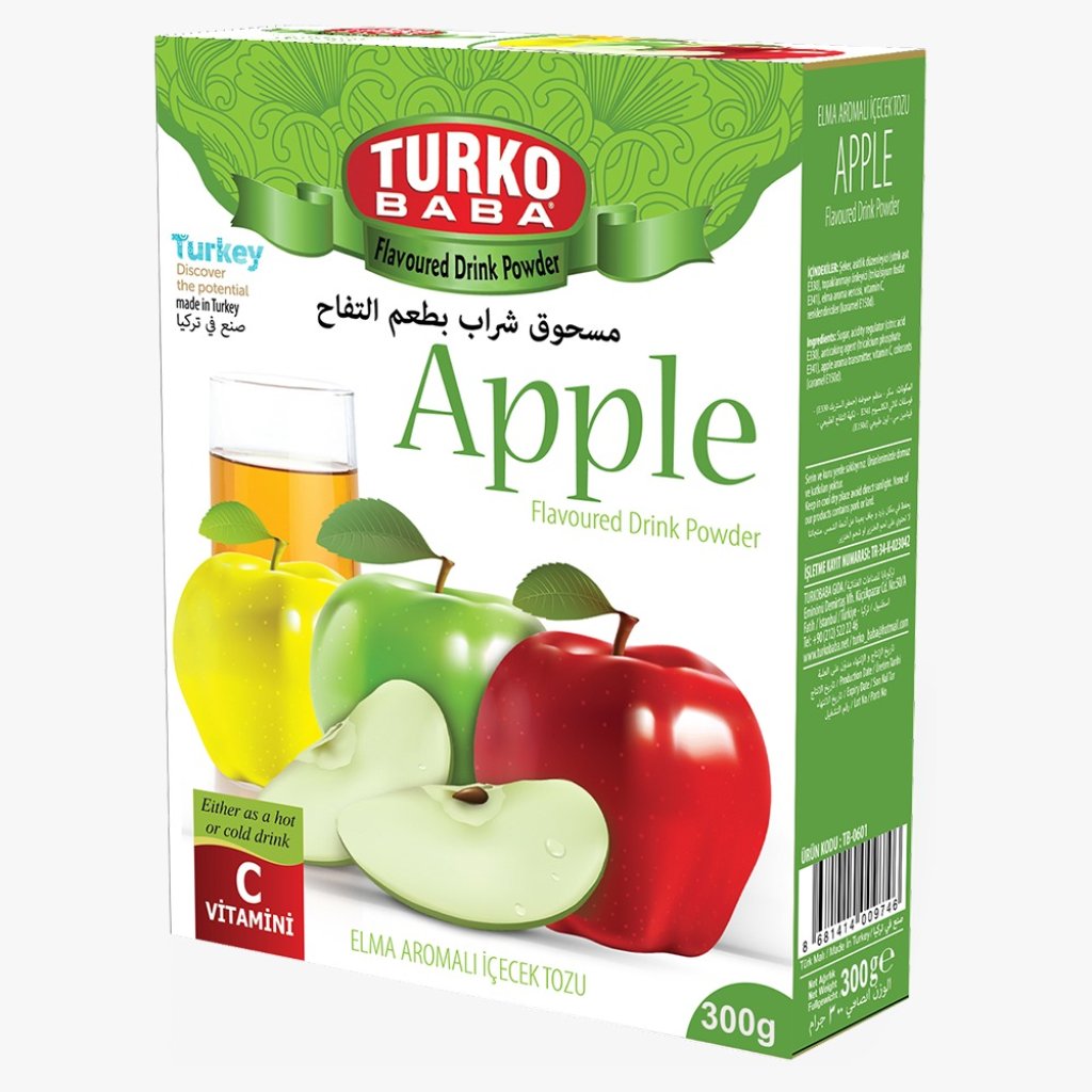 Turko Baba Turecký instantní ovocný nápoj - Tři jablka 300 g - Nemrut.cz