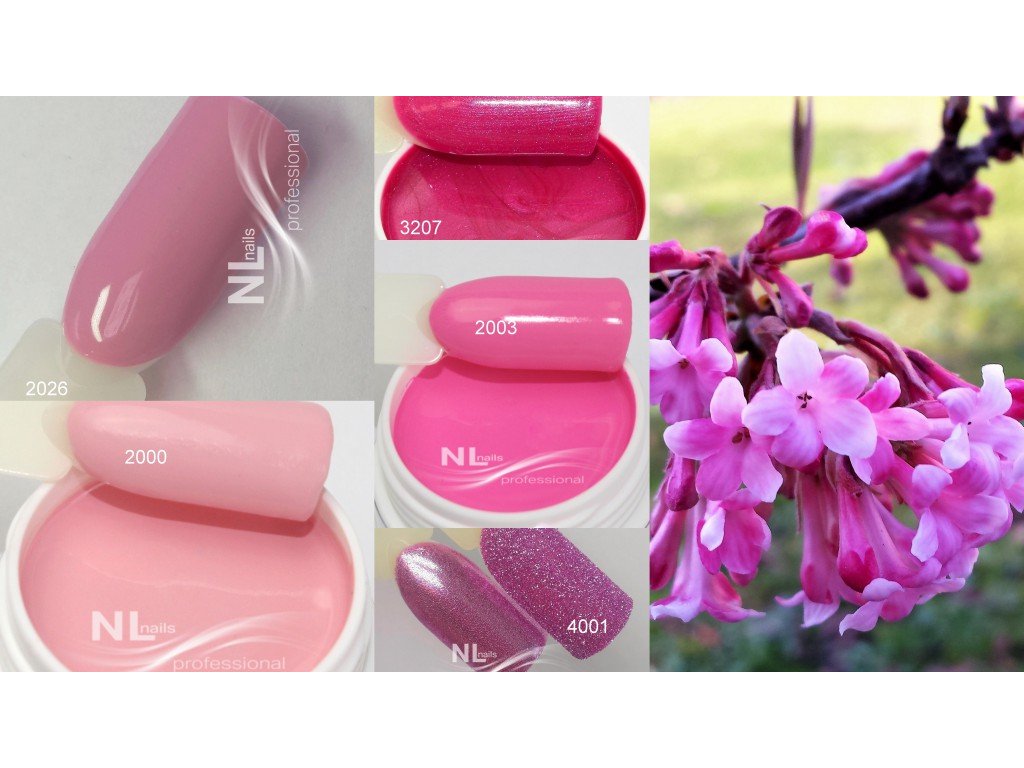 UV, LED barevný gel Barbie Pink 5ml