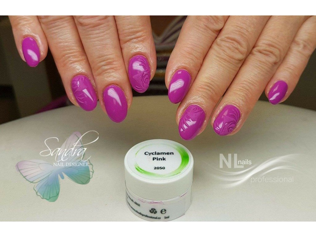 UV, LED barevný gel CYCLAMEN PINK