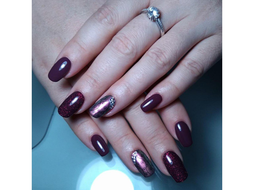 UV, LED barevný gel DARK AMETHYST