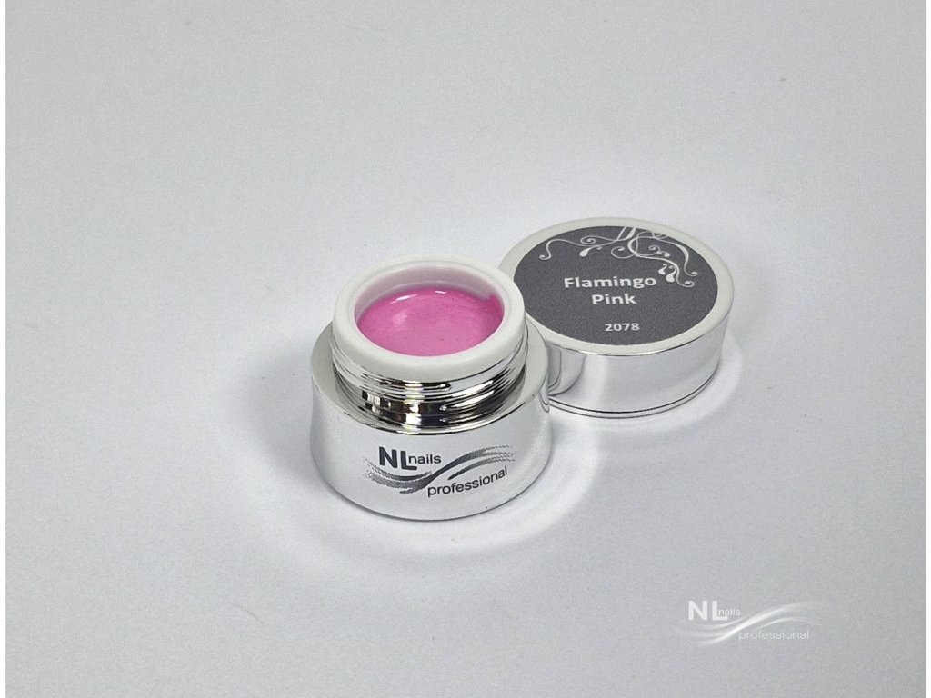 UV,LED barevný gel FLAMINGO PINK 5ml