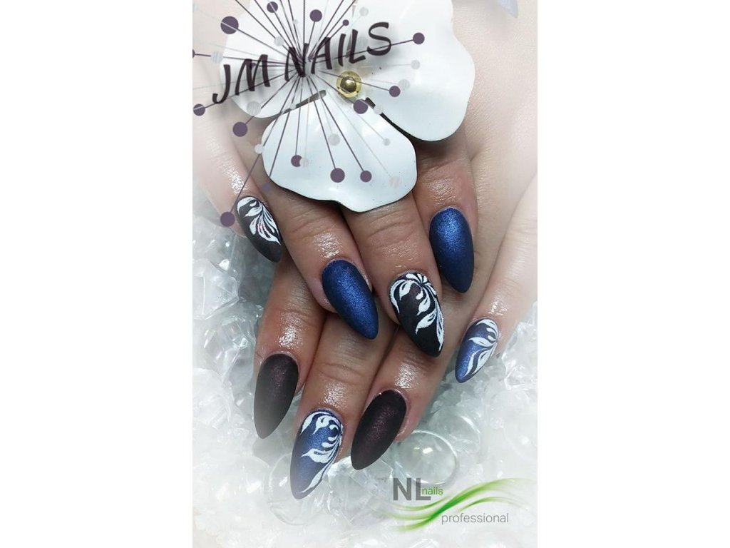 UV, LED barevný gel GLITTER MAGIC DARK BLUE