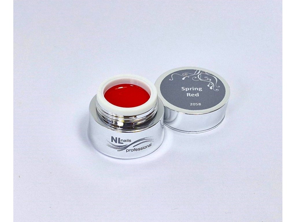 UV, LED barevný gel SPRING RED