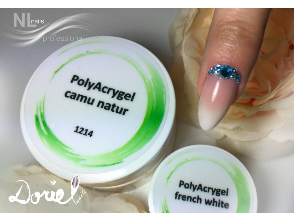 UV, LED gel PolyAcrygel french white