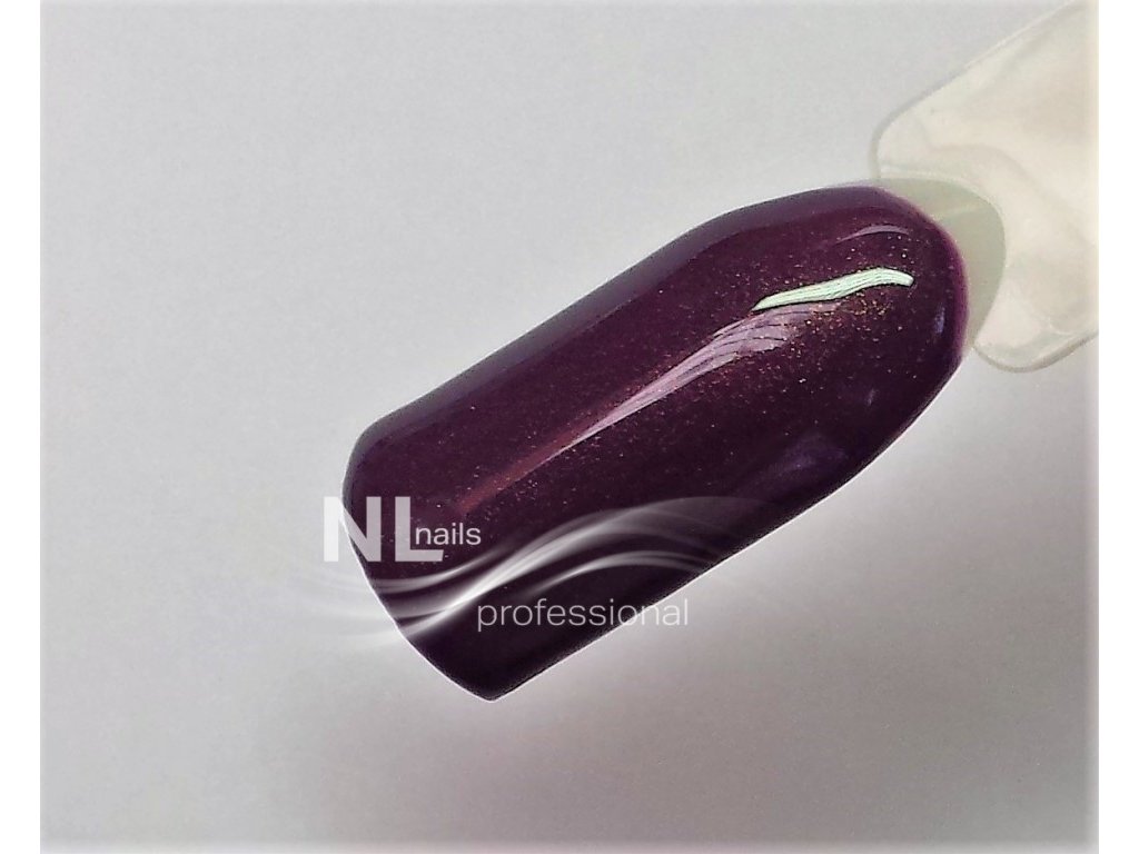 UV, LED metalický barevný gel METALLIC MIDNIGHT PURPLE