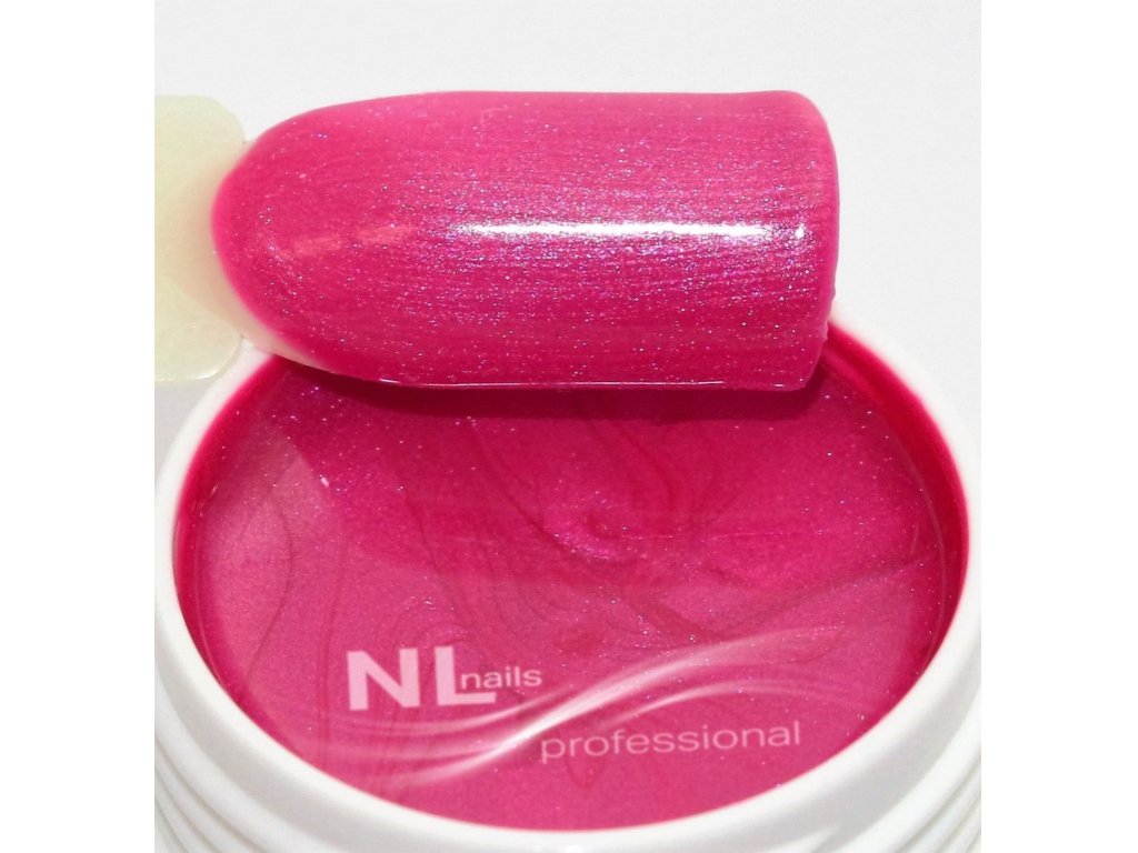 UV, LED metalický barevný gel METALLIC PINK PASSION