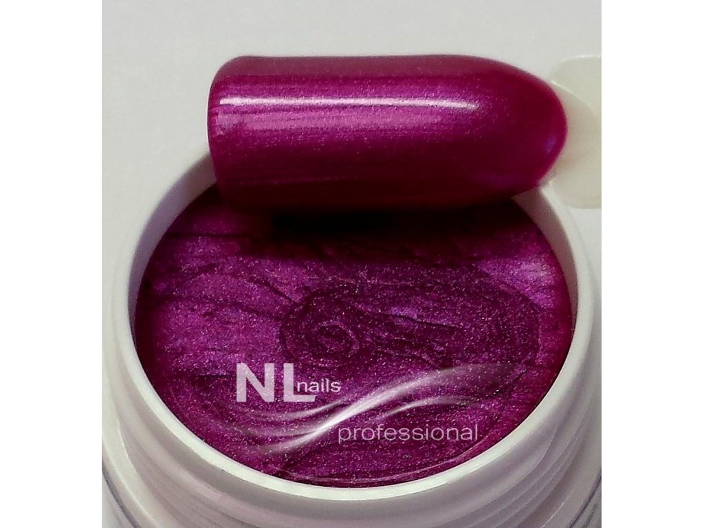 UV, LED metalický barevný gel METALLIC RED VIOLET