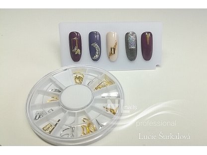 METAL 3D nail art deco 2