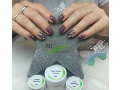 UV, LED barevný gel DARK AMETHYST