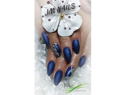 UV, LED barevný gel GLITTER MAGIC DARK BLUE