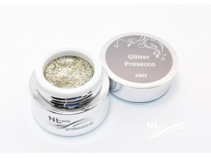 UV, LED barevný gel GLITTER PROSECCO 2