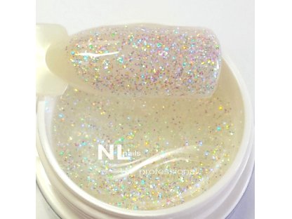 UV, LED barevný gel GLITTER RAINBOW