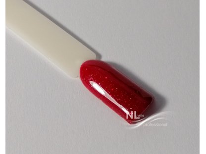 UV, LED barevný gel GLITTER RED RAINBOW
