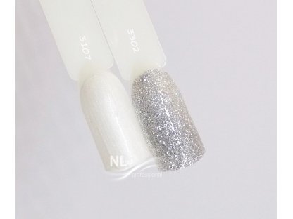 UV, LED barevný gel GLITTER SILVER 5ml 2