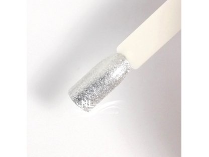 UV, LED barevný gel GLITTER SILVER SNOW