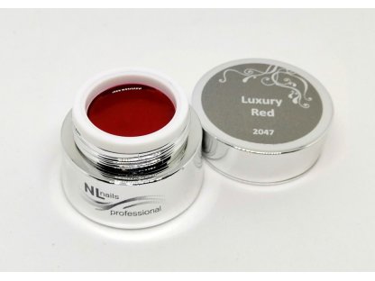 UV, LED barevný gel LUXURY RED 5ml 2