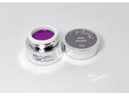 UV, LED barevný gel MILK PURPLE 2