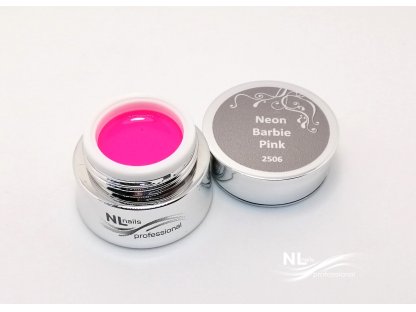 UV, LED barevný gel NEON BARBIE PINK 5ml