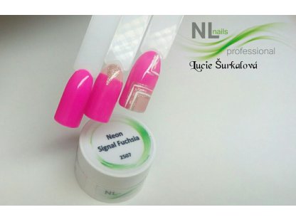 UV, LED barevný gel NEON SIGNAL FUCHSIA