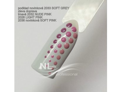 UV, LED barevný gel SOFT PINK