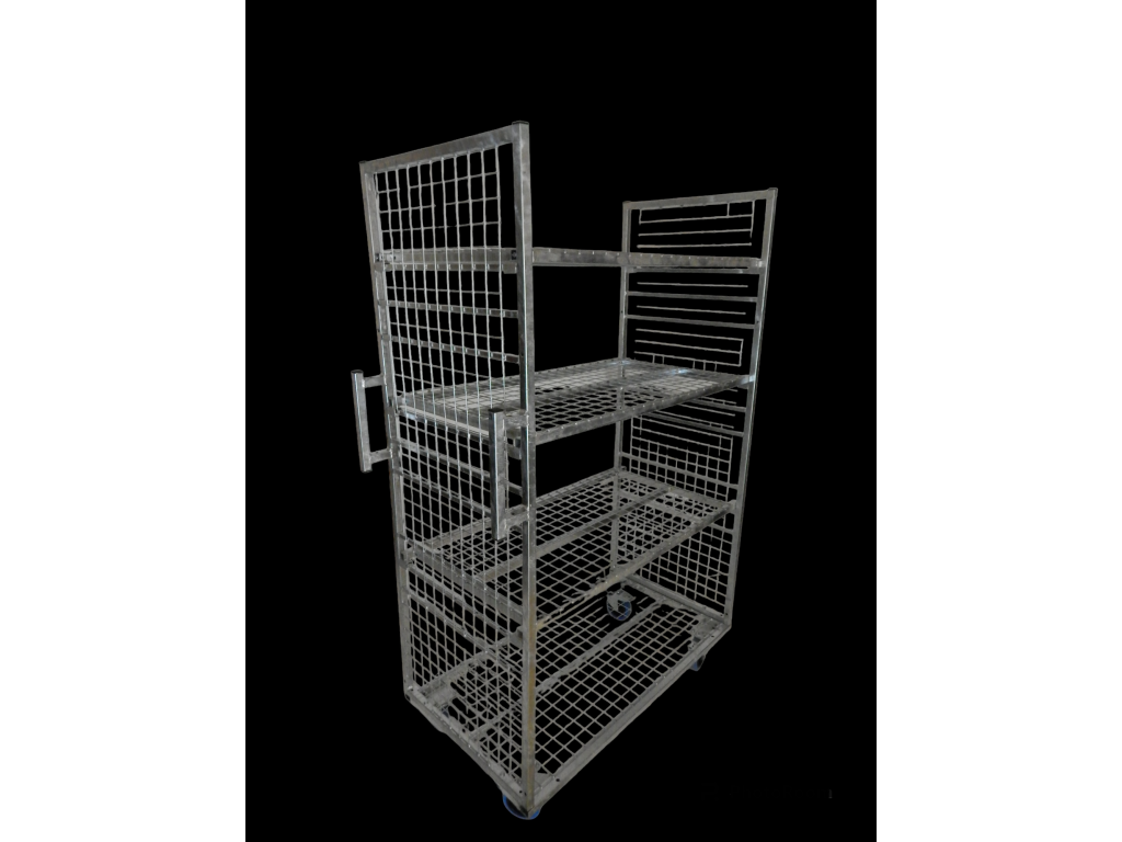 Skladový vozík SVS 121x66x195  4P/ combo