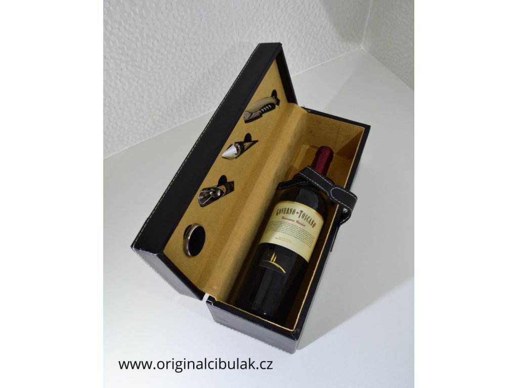 wine box luxury leatherette Berndorf 5 pieces