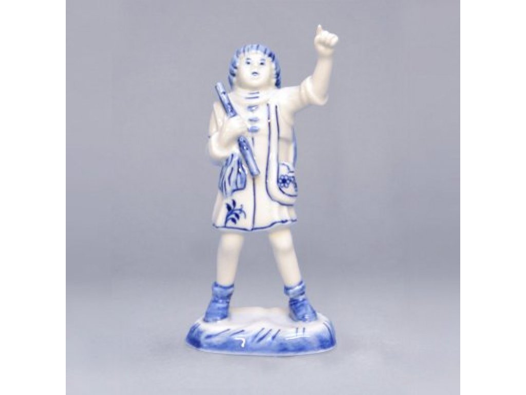 Cibulák Chlapec s píšťalkou 3,5 x 4,0 x 10,8 cm 0,060 g Originálny Český Porcelán Dubí