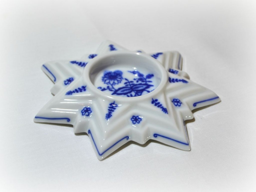 Cibulák adventná hviezda Leander cibulákový porcelán