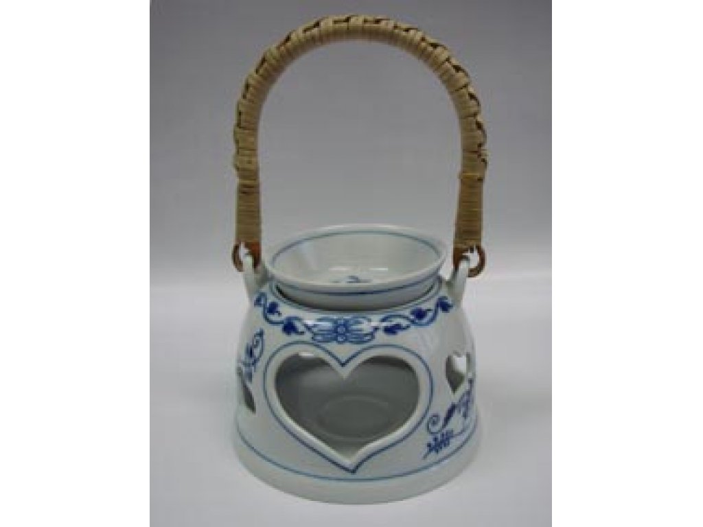 Cibulák aroma lampička 10 cm Akce - 50 % originální cibulákový porcelán Dubí, cibulový vzor 1. jakost