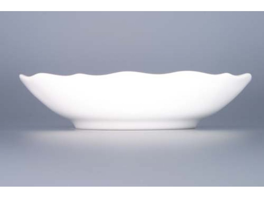 cibulák bílý Elegance podšálek  B  český porcelán Dubí 15 cm