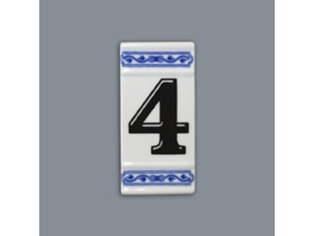 Číslo na dom 11cm cibulový porcelán originálny cibulák Dubí