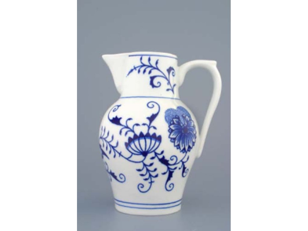 Cibulák džbán vysoký 0,90 l cibulový porcelán originálny porcelán Dubí