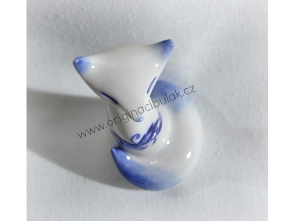 Cibulák Fenek lV 7,7 cm originální cibulákový porcelán Dubí, cibulový vzor,