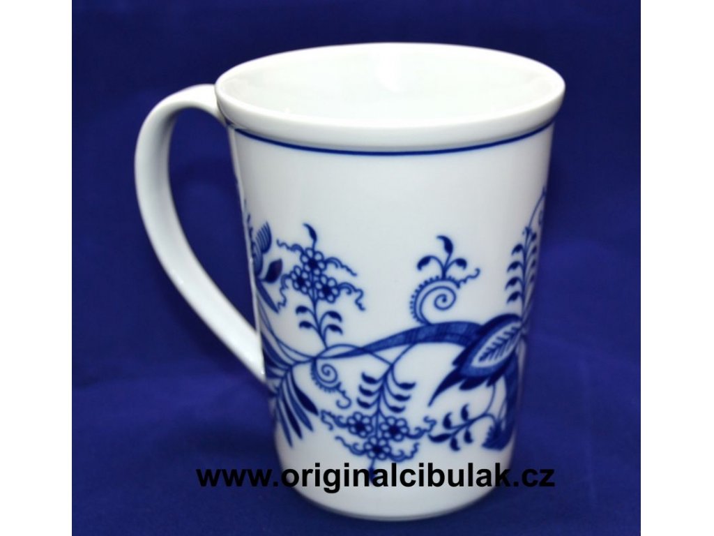 Zwiebelmuster Mug  Erin M 0.42L, Original Bohemia Porcelain from Dubi