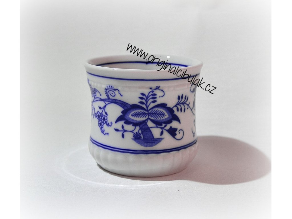Cibulák hrnek Perlový malý  0,26 l originální cibulákový porcelán Dubí, cibulový vzor,