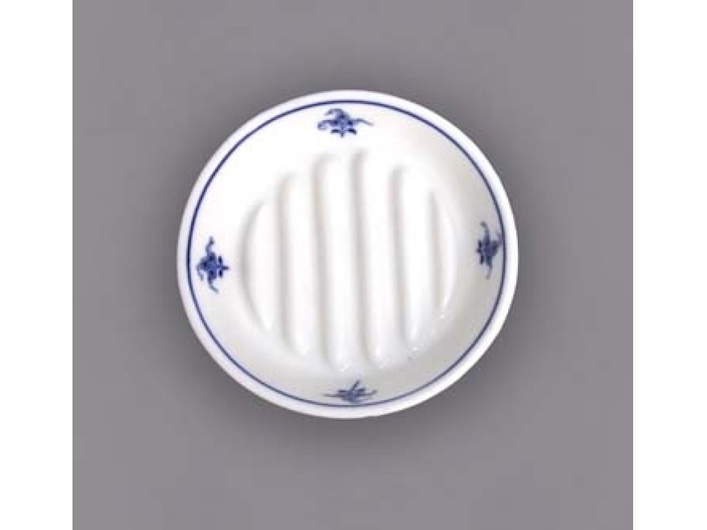 Cibulák Hygienická souprava mýdelníček 12,5 cm originální cibulákový porcelán Dubí, cibulový vzor