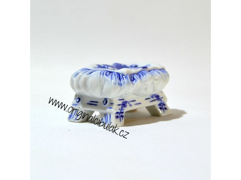 Cibulák jasličky 5,5 cm cibulový porcelán, originálny cibulák Dubí