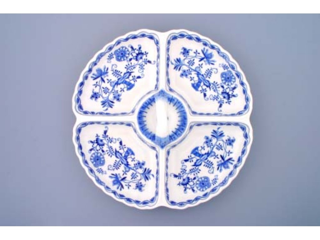 Zwiebelmuster Cabaret four piece 32cm Original Blue Onion Pattern Bohemia from Dubi
