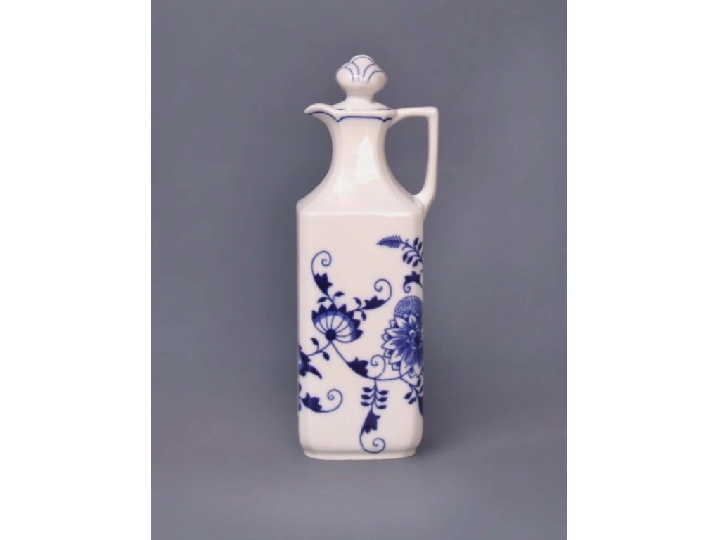 Cibulák Karafa hranatá  27,1 cm 0,70l Originál Český porcelán Dubí 