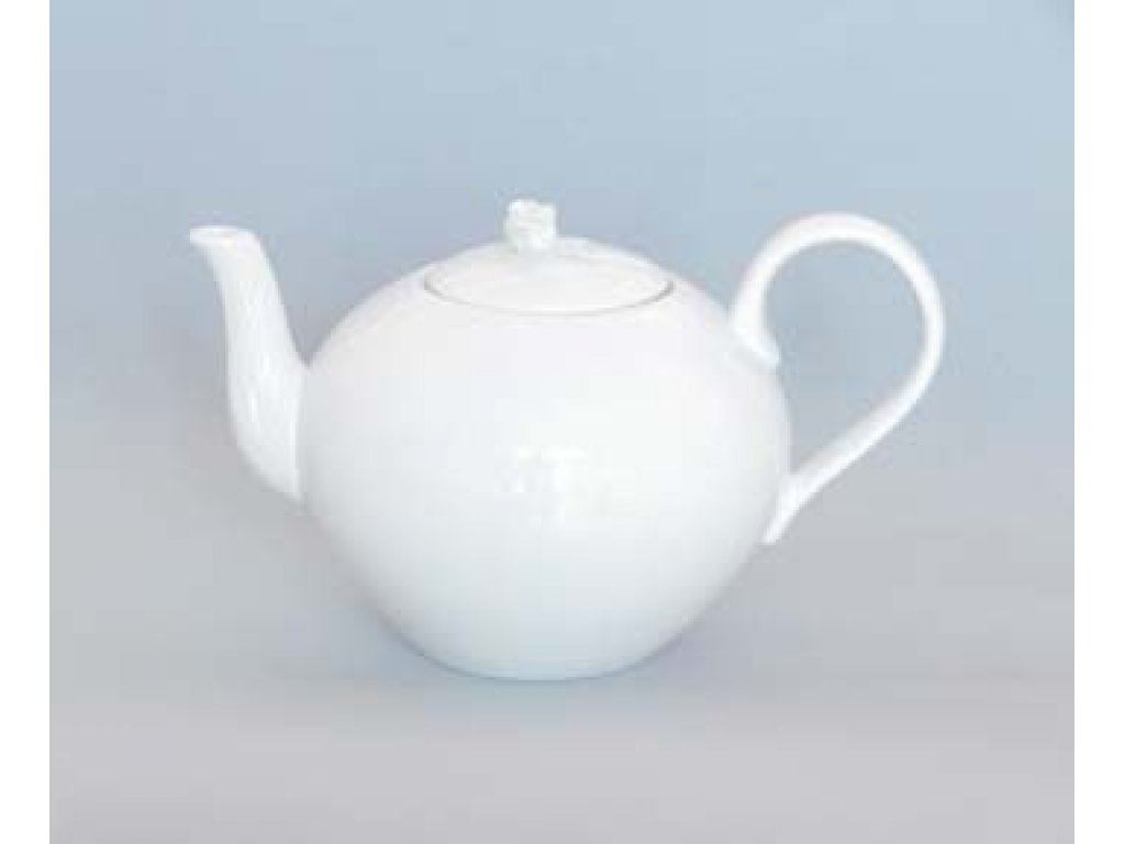Cibulák teapot with lid white 2 l porcelain Dubí