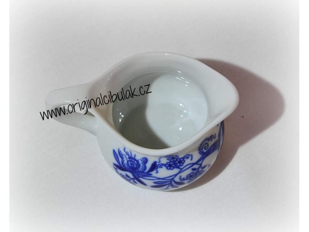Cibulák kanvička na šťavu 0,10 l cibulový porcelán originálny cibulák Dubí