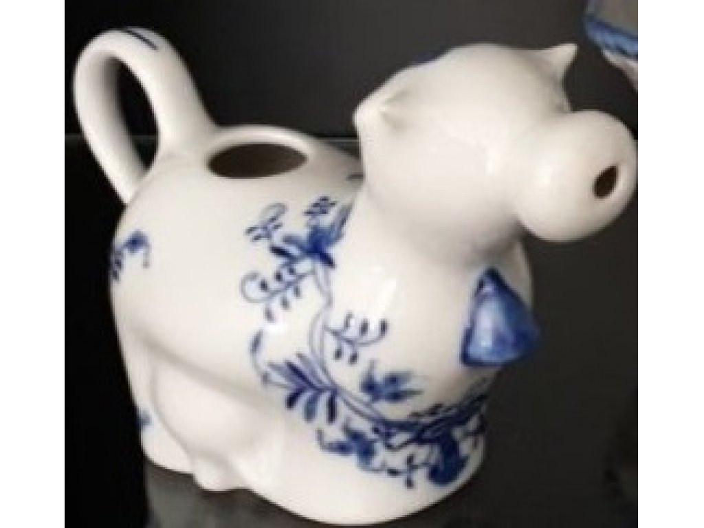 Cibulák Kravička mlékovka Dux 13 cm originální český porcelán Dubí