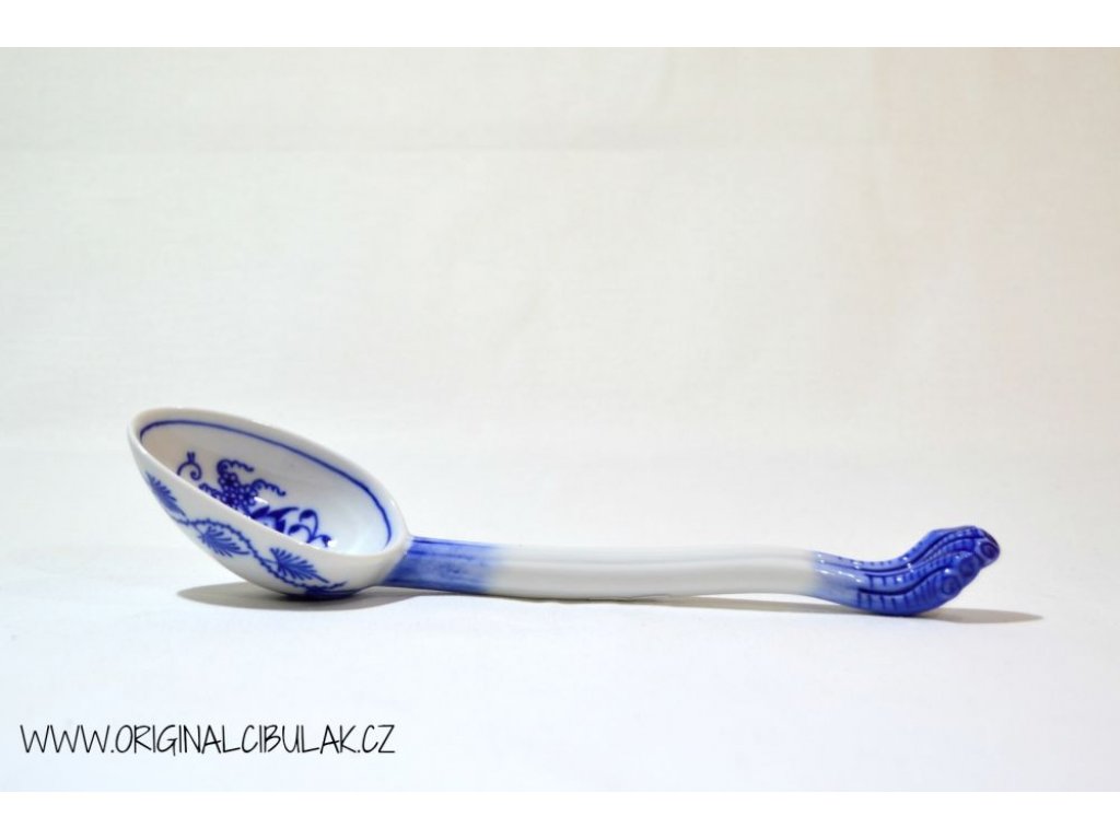 cibulák lžíce k omáčníku 23 cm originální český porcelán Dubí 2.jakost