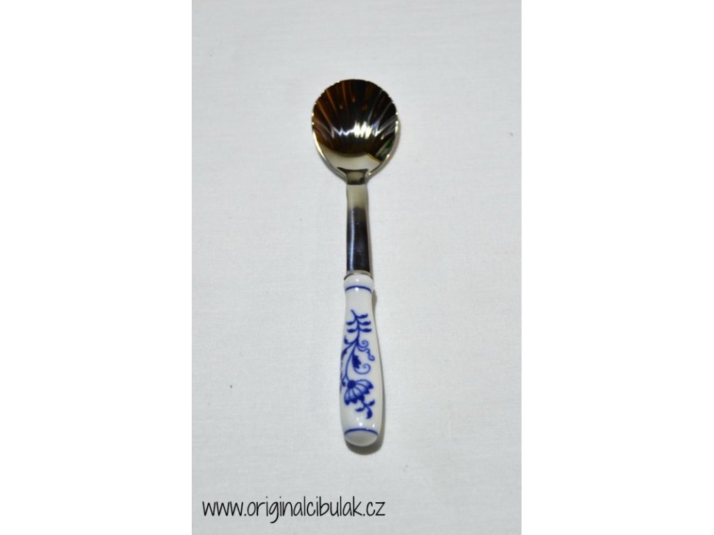 Onion pattern spoon sugar Original Bohemia porcelain from Dubi