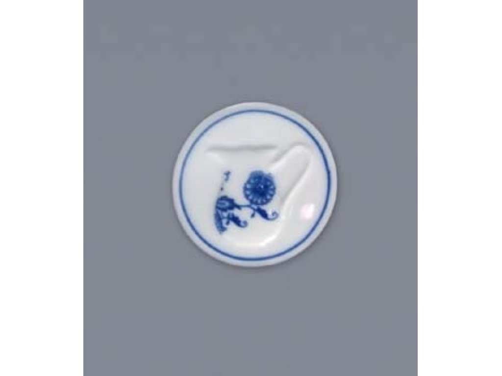 Cibulák Magnetka kulatá mléčenka 4,5 cm originální cibulákový porcelán Dubí, cibulový vzor,