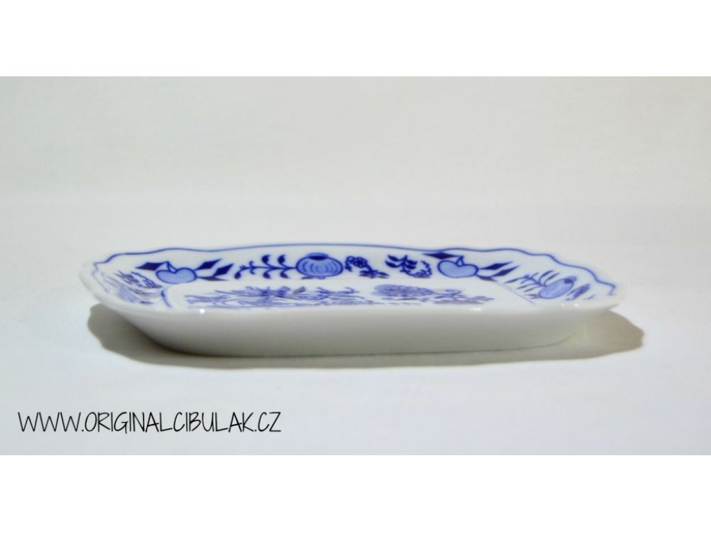 Cibulák maselnička hranatá malá spodok 17cm cibulový porcelán originálny cibulák Dubí