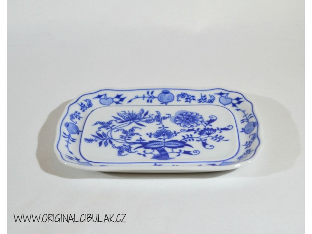 Cibulák maselnička hranatá veľká spodok 19 cm cibulový porcelán originálny cibulák Dubí