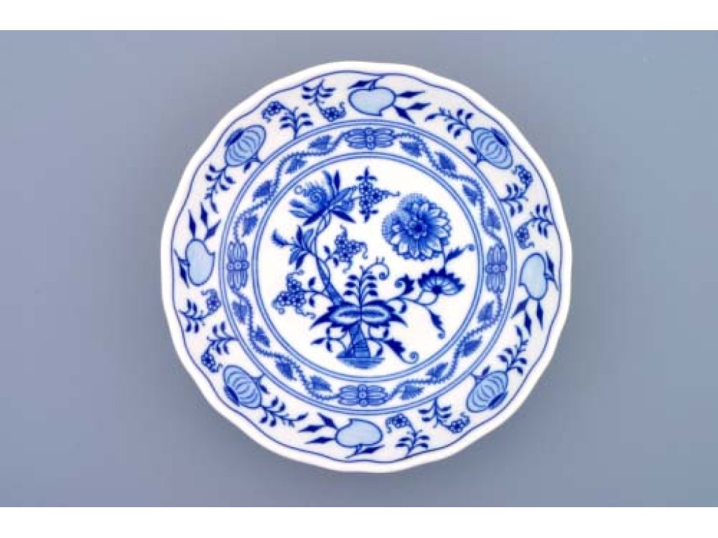 Zwiebelmuster Kompottschale 16cm  Original Bohemia Porzellan Dubi Karlsbader